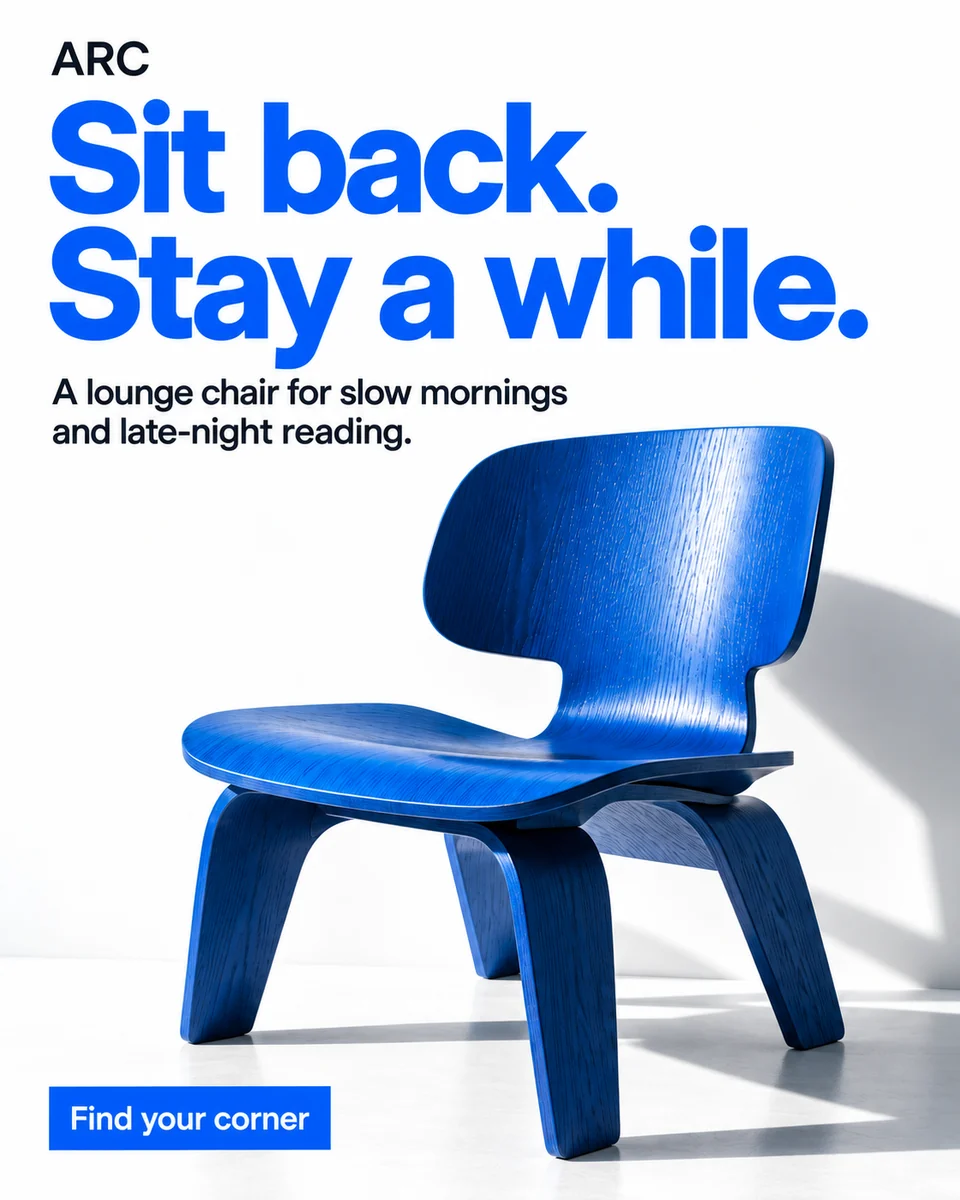 The English sample poster, as Input